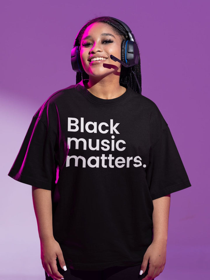 Harmony in Black Tee - Black Music Matters