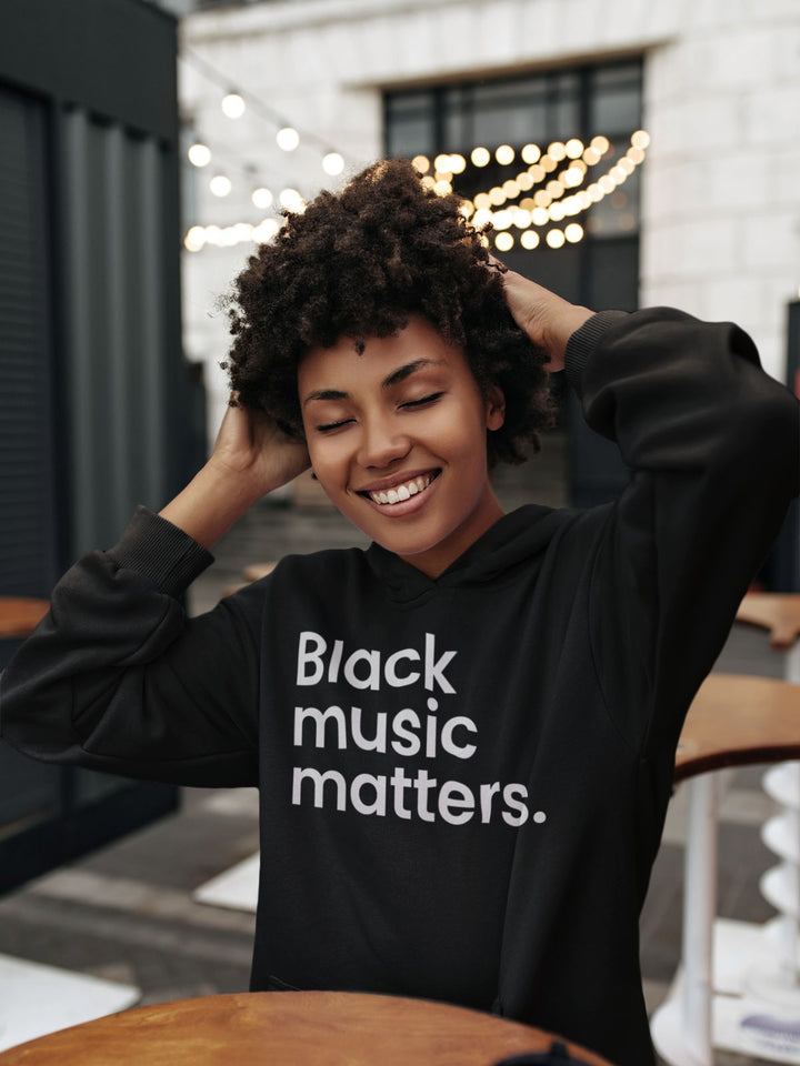 Rhythm & Warmth Hoodie - Black Music Matters