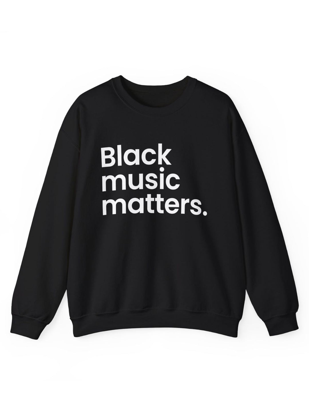 Rhythmic Echoes Sweatshirt - Black Music Matters